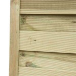 Wooden Blind Panel Convex 120(H) x 180cm - Slatted Fence Panel