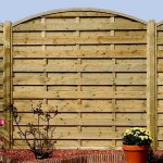 Wooden Blind Panel Convex 120(H) x 180cm - Slatted Fence Panel