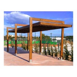 Wooden Pergola Mesogeios 300x500cm | kipogeorgiki.gr