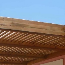 Wooden Wall Pergola 300x300cm Blinds 5.8x2.1cm by Pressure Treated Timber - Pergolas & Kiosks