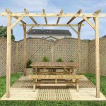 Pergola Frame 400x500cm by Pressure Treated Timber - Pergolas & Kiosks