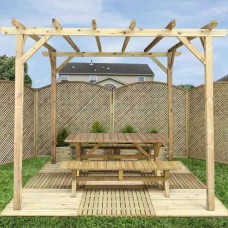 Pergola Frame 300x500cm by Pressure Treated Timber - Pergolas & Kiosks