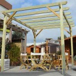Pergola Frame 400x500cm by Pressure Treated Timber - Pergolas & Kiosks