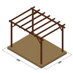 Pergola Frame 300x400cm by Pressure Treated Timber - Pergolas & Kiosks