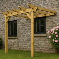 Wall Pergola Frame 400x600cm by Pressure Treated Timber - Pergolas & Kiosks