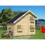 Wooden Playhouse ANIKA 228(H)x220x180cm | Kipogeorgiki