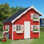 Wooden Playhouse ANIKA 228(H)x220x180cm | Kipogeorgiki
