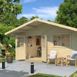 Log House ELECTRA 505x410cm with Floor Gotland 6F LASITA MAJA - Log Houses & Garden Sheds