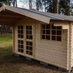 Log House ELECTRA 505x410cm with Floor Gotland 6F LASITA MAJA - Log Houses & Garden Sheds