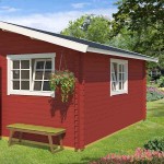 Log House TERPSICHORI 505x505cm with Floor Gotland 7F LASITA MAJA - Log Houses & Garden Sheds