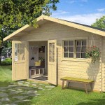 Log House TERPSICHORI 505x505cm with Floor Gotland 7F LASITA MAJA - Log Houses & Garden Sheds