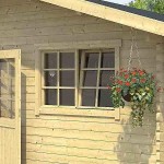 Log House TERPSICHORI 505x505cm with Floor Gotland 7F LASITA MAJA - Log Houses & Garden Sheds