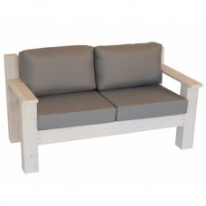 Wooden Two Seater Sofa in Solid Pine 140x70x(Η)70cm