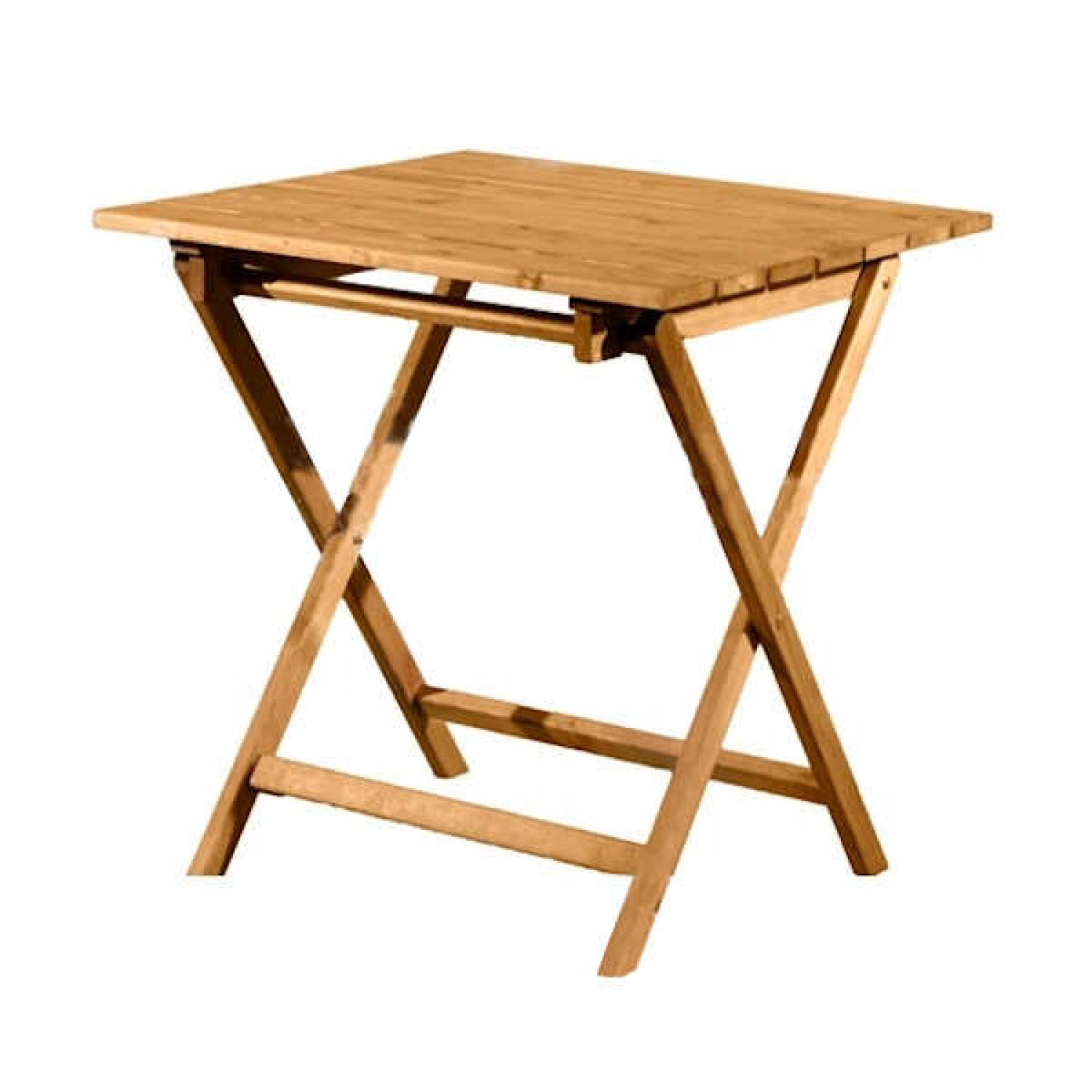 Folding Table Beech Wood Honey Color 70x120cm