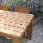 Teak Garden Table 250x100x78(H)cm - Outdoor Wooden Tables