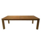 Teak Garden Table 250x100x78(H)cm - Outdoor Wooden Tables