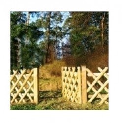 Wooden Cross Fence Gate 60(Y) x 100cm    |kipogeorgiki.gr