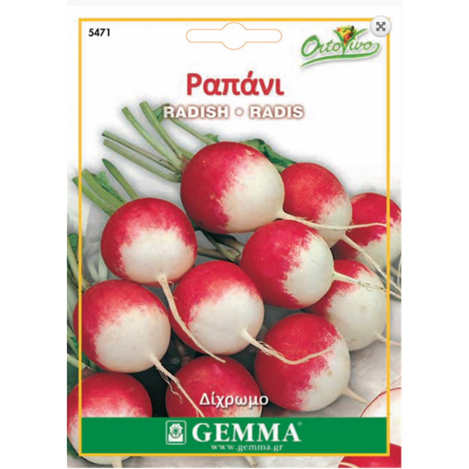 Radish Round Double Colour | kipogeorgiki.gr