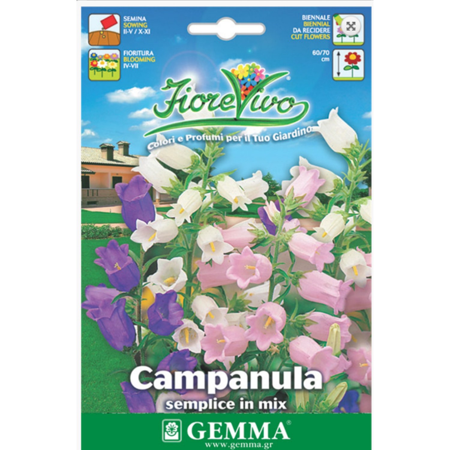 Καμπανούλα Μίγμα 0,5g Σπόροι (Campanula grandiflora)