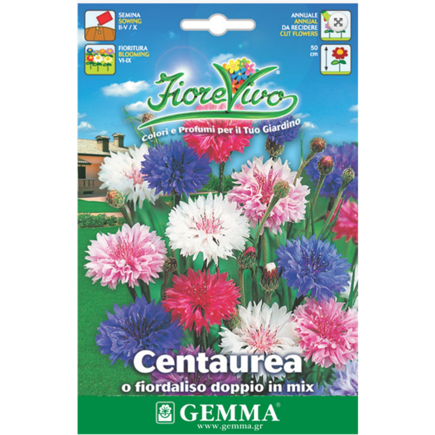 Κενταύρια Διπλή Μίγμα 1,5g Σπόροι Φάκελος (Centaurea spp.) - Σπόρος για Κενταύριες Κενταύρια Διπλή Μίγμα 1,5g Σπόροι Φάκελος-Centaurea spp