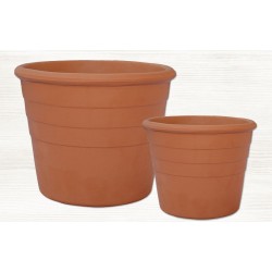Στρογγυλή Πήλινη Γλάστρα ΚΥΛΙΝΔΡΟ Ø13 x (Υ)10cm ATTIKA Ceramart - Στρογγυλές Πήλινες Γλάστρες Στρογγυλή Πήλινη Γλάστρα ΚΥΛΙΝΔΡΟ Ø13 x (Υ)10cm ATTIKA Ceramart