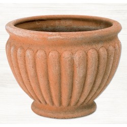 Στρογγυλή Πήλινη Γλάστρα ΚΑΛΛΙΣΤΗ Ø37 x (Υ)28cm CRETE Ceramart - Στρογγυλές Πήλινες Γλάστρες Στρογγυλή Πήλινη Γλάστρα ΚΑΛΛΙΣΤΗ Ø37x(Υ)28cm CRETE Ceramart