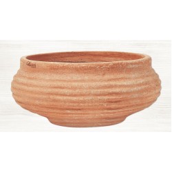 Στρογγυλή Πήλινη Γλάστρα ΚΡΗΤΙΚΑ Ø37 x (Υ)18cm CRETE Ceramart - Στρογγυλές Πήλινες Γλάστρες Στρογγυλή Πήλινη Γλάστρα ΚΡΗΤΙΚΑ Ø37x(Υ)18cm CRETE Ceramart