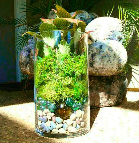 Βότσαλα Γυάλινα σε Ενυδρείο