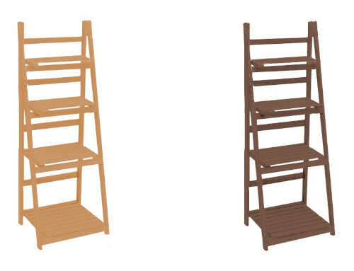 Σκάλα Ραφιέρα Ξύλινη 4 Σκαλιά 41x111cm Ξύλου & Καφέ