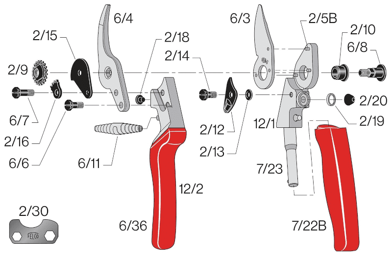 Felco 12 Ψαλίδια Κλαδέματος - ΑΝΤΑΛΛΑΚΤΙΚΑ