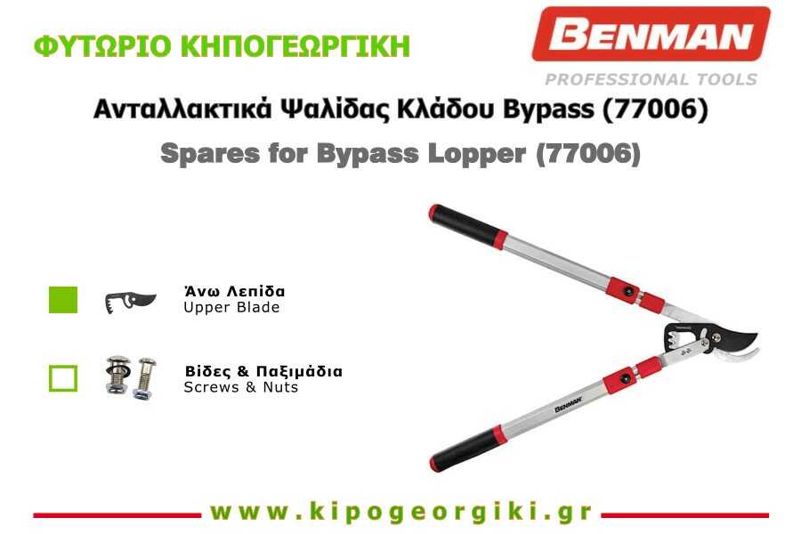 Spare Upper Blade for Ratchet Bypass Lopper 77006 Benman