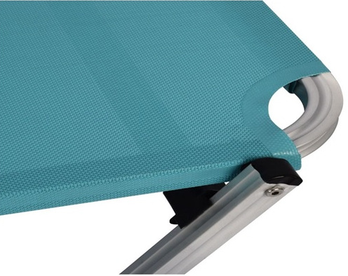 Ξαπλώστρα Αλουμινίου Στοιβαζόμενη Τεξτιλίνη 2x1 Γαλάζια