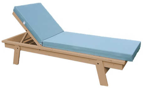 Sun Lounger Wooden 200x61x(H)33/100cm