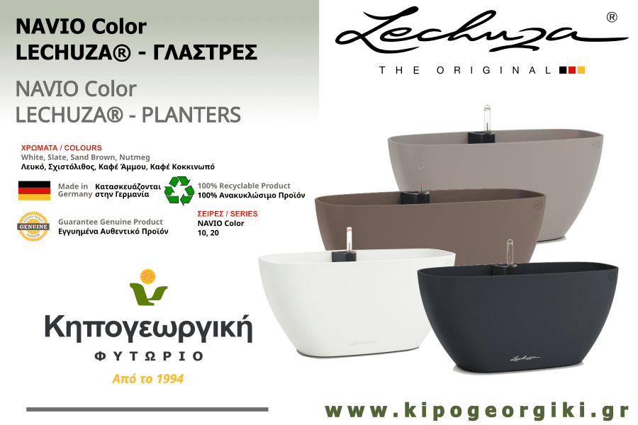 NAVIO Color Αυτοποτιζόμενη Γλάστρα & Κασπώ