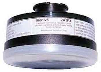 KASCO ZA1P3 Filter For Particles, Solid & Liquid Aerosols, Gases & Organic Vapours