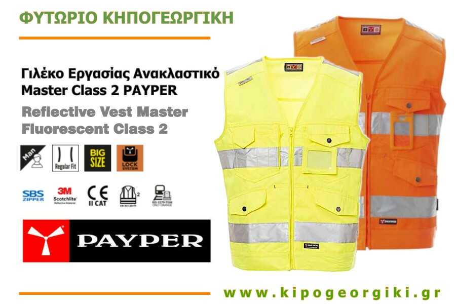 PAYPER Reflective Vest Master Fluorescent Class 2