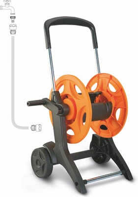 Hose Reel With Wheels EUROTANK 60m GF8000-5729 - Fitting to Tap