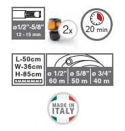 Metal Hose Reel With Wheels IDEA PREMIUM 60m GF8000-5787