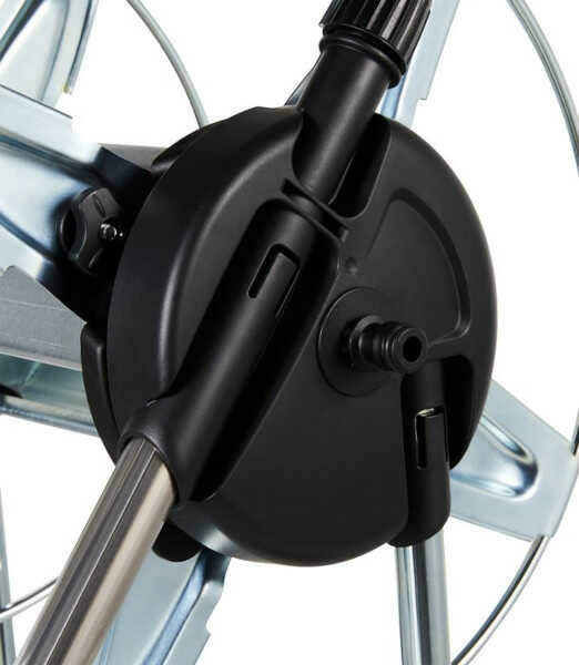 Metal Hose Reel With Wheels IDEA PREMIUM 60m GF8000-5787 - Fitting to Tap