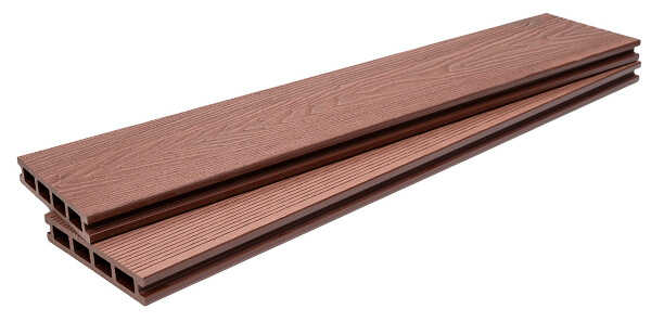 WPC Σανίδα Deck Δαπέδου 2 Όψεων 2,5x14,6x360cm LIGHT BROWN
