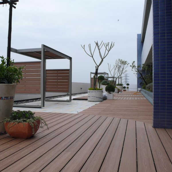 WPC Σανίδα Δαπέδου 2 Όψεων 2,5x14,6x360cm LIGHT BROWN