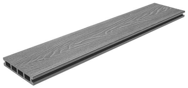 WPC Σανίδα Deck Δαπέδου 2 Όψεων 2,5x14,6x360cm DARK GREY 8050