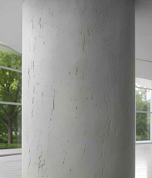 Flexible Stone Wall Panel 3D Travertine 60x120cm Light Grey