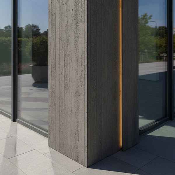 Πάνελ Τοίχου Εύκαμπτης Πέτρας 3D 117050 Concrete Board 60x120cm Γκρι​