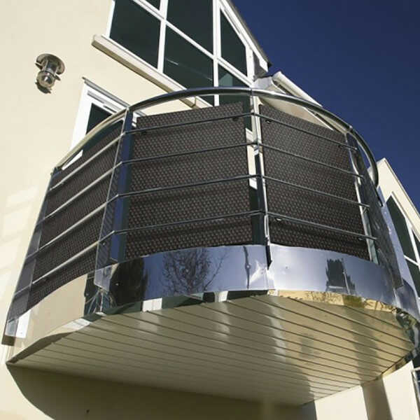 Ρολό Περίφραξης Techno-Rattan Καφέ Σκούρο σε Μπαλκόνι Εξωτερικά