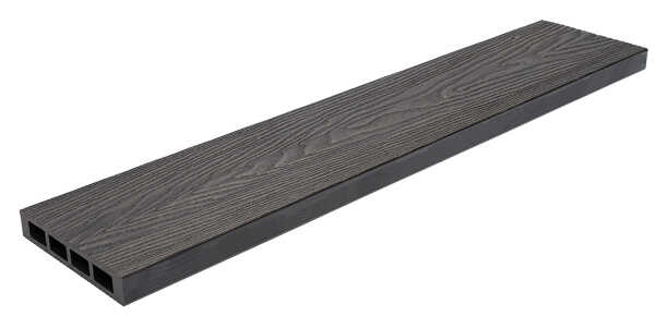 WPC Σανίδα Deck Περίφραξης 2 Όψεων 2x12x360cm DARK GREY