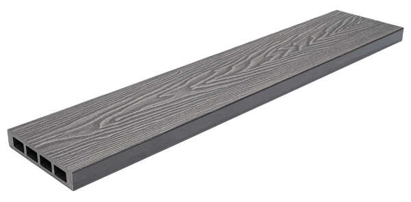 WPC Fencing Board LIGHT GREY 2x12x360cm 90110 Double Sided