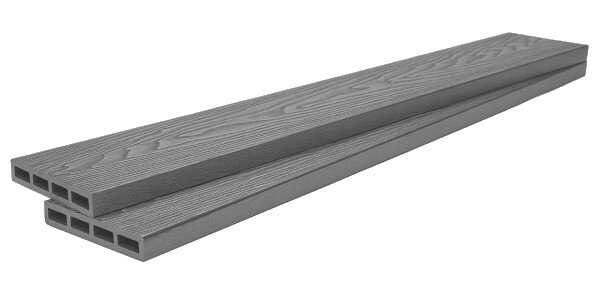 WPC Fencing Boards LIGHT GREY 2x12x360cm 90110 Double Sided