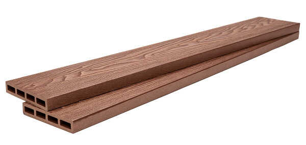 WPC Σανίδες Deck Περίφραξης 2 Όψεων 2x12x360cm TEAK