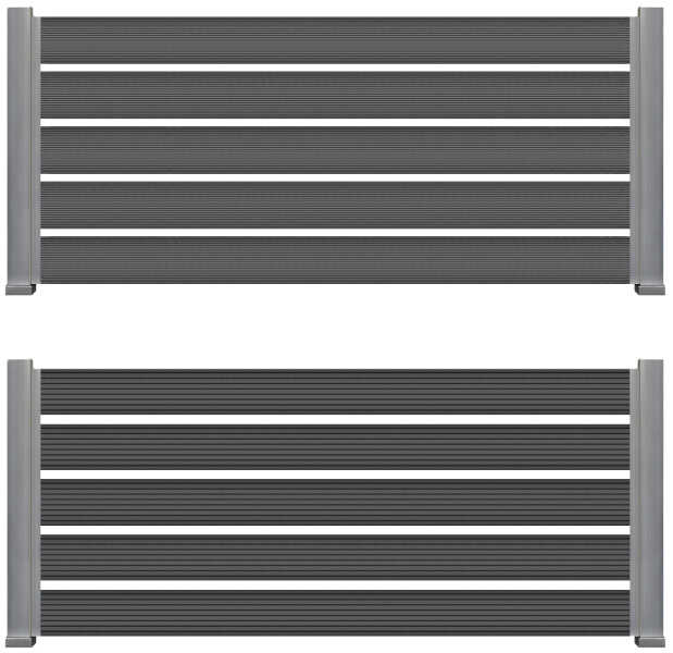 Δείγμα Περιφράξεων & με τις Δύο Όψεις της Σανίδας